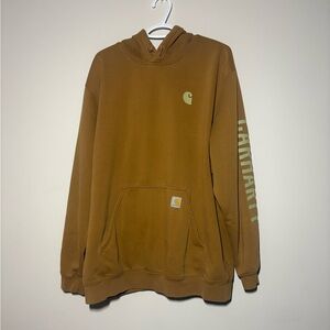 Carhartt men’s brown rain defender hoodie